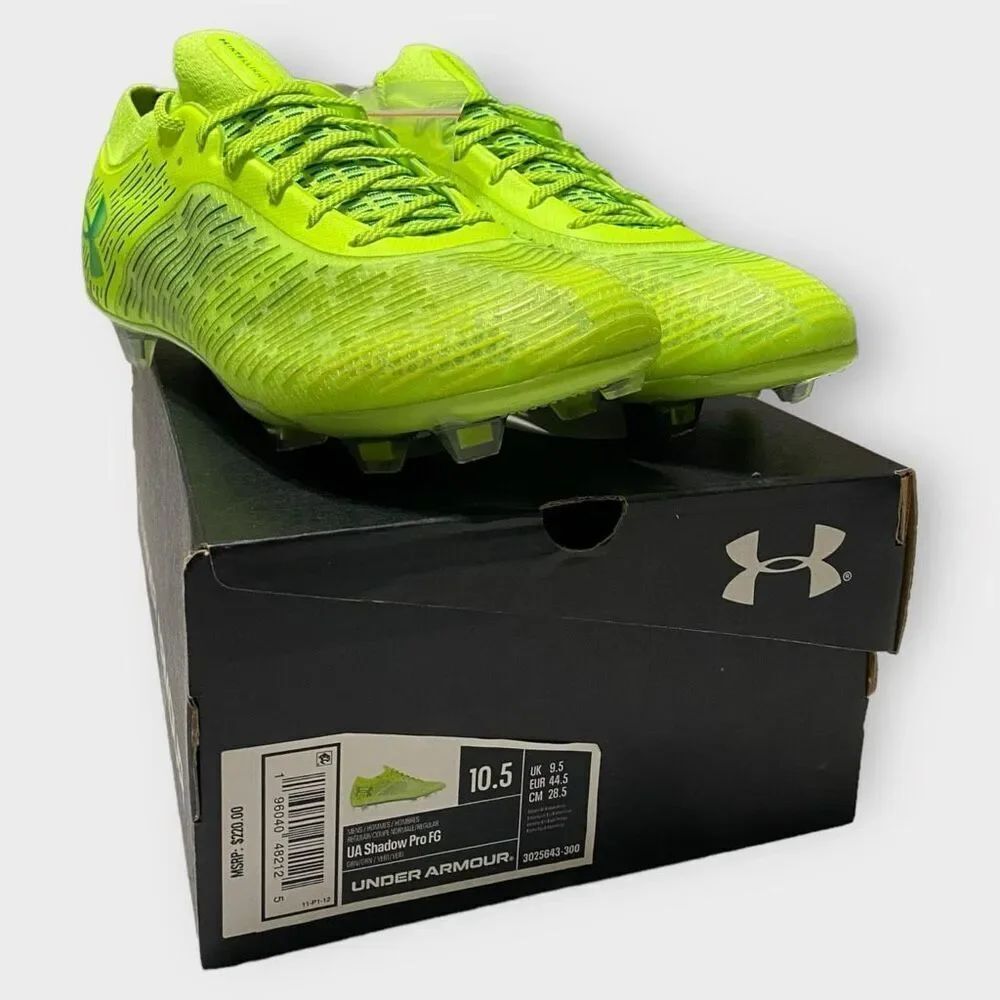 Under Armour Shadow Pro FG Soccer Cleats Carbon Fiber 3025643-300 Mens size 10.5
